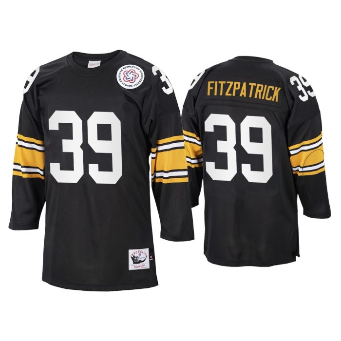 Minkah Fitzpatrick Pittsburgh Steelers Black 1975 Throwback Jersey