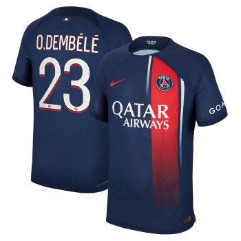 Ousmane Dembele Paris Saint-Germain 2023/24 Home Match Player Jersey - Navy