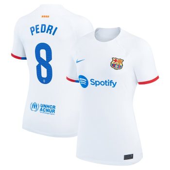 Pedri Barcelona Women 2023/24 Away Replica Jersey - White