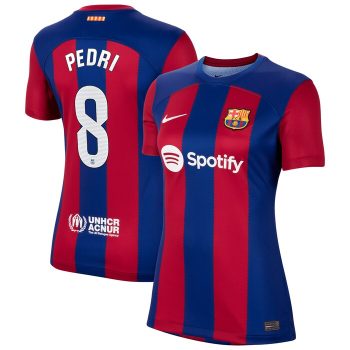 Pedri Barcelona Women's 2023/24 Home Replica Jersey - Royal