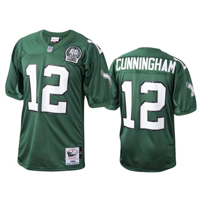 Randall Cunningham Philadelphia Eagles Kelly Green 1992 Throwback Jersey