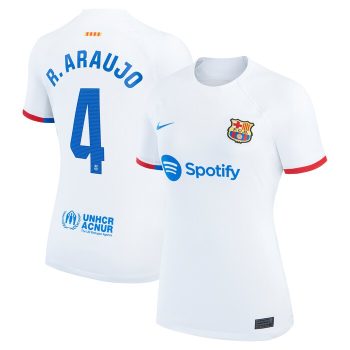 Ronald Araujo Barcelona Women 2023/24 Away Replica Jersey - White