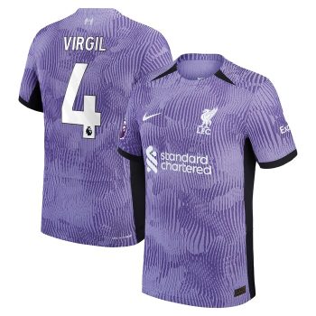 Virgil van Dijk Liverpool 2023/24 Third Vapor Match Player Jersey - Purple