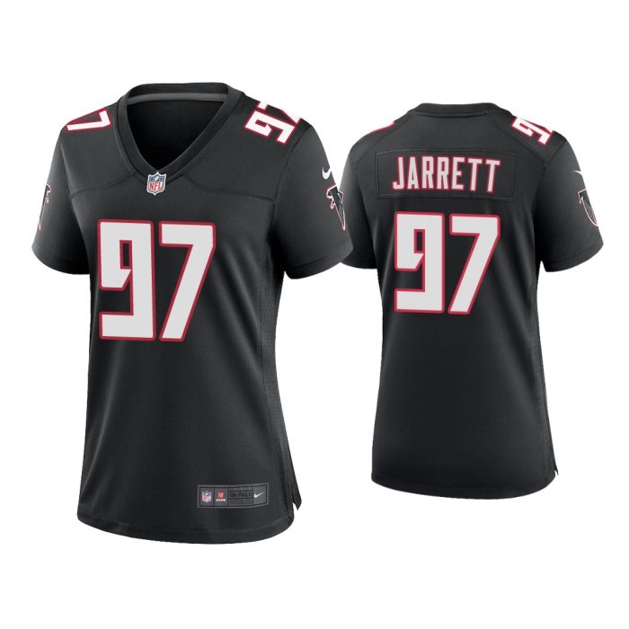 Women 2020 Grady Jarrett Atlanta Falcons Black Throwback Game Jersey