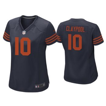 Women Chase Claypool Chicago Bears Navy Throwback Game Jersey