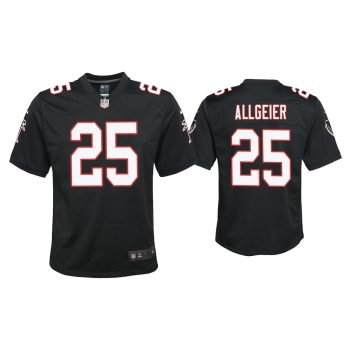 Youth Tyler Allgeier Atlanta Falcons Black Throwback Game Jersey