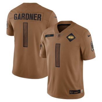 Ahmad Sauce Gardner New York Jets 2023 Salute To Service Limited Jersey - Brown