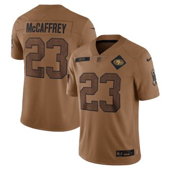 Christian McCaffrey San Francisco 49ers 2023 Salute To Service Limited Jersey - Brown