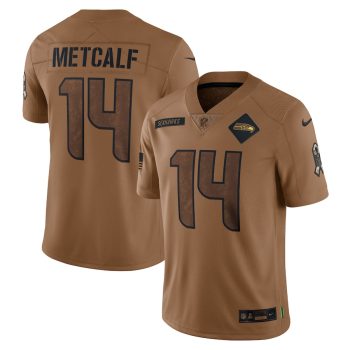 DK Metcalf Seattle Seahawks 2023 Salute To Service Limited Jersey - Brown
