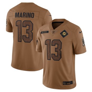 Dan Marino Miami Dolphins 2023 Salute To Service Retired Player Limited Jersey - Brown
