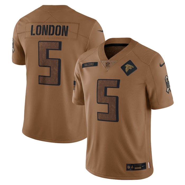 Drake London Atlanta Falcons 2023 Salute To Service Limited Jersey - Brown