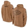 Kansas City Chiefs 2023 Salute To Service Club Pullover Hoodie - Brown