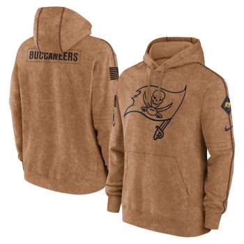 Tampa Bay Buccaneers 2023 Salute To Service Club Pullover Hoodie - Brown