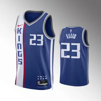 #23 Keon Ellis Sacramento Kings 2023-24 City Edition Swingman Blue Jersey