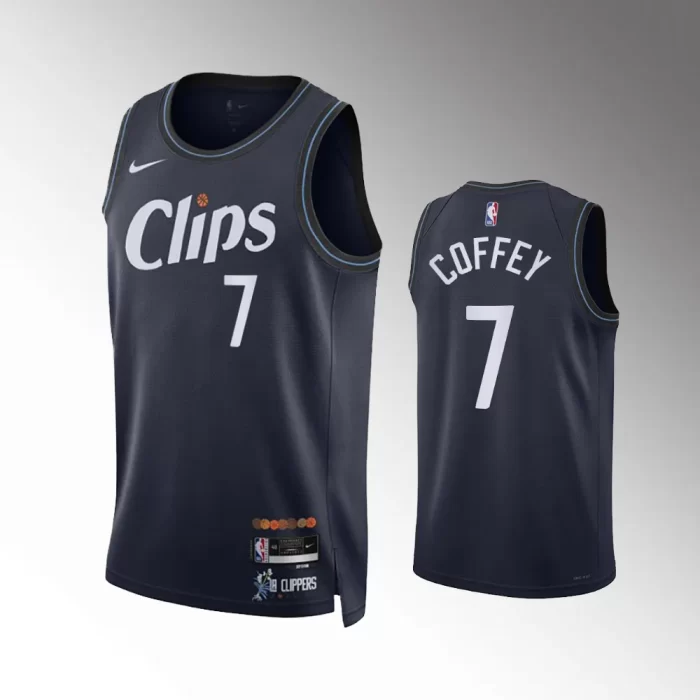 Amir Coffey #7 Swingman Los Angeles Clippers 2023-24 City Edition Jersey - Navy