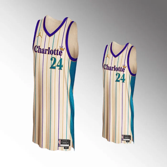 Brandon Miller #24 Concept Series Charlotte Hornets 2023-24 City Edition Jersey - Stone