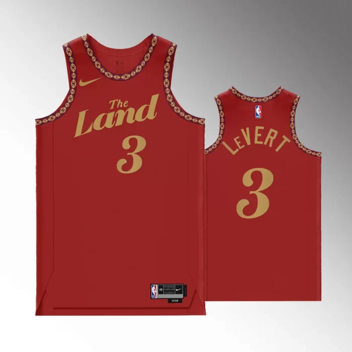 Caris LeVert #3 Swingman Cleveland Cavaliers 2023-24 City Edition Jersey - Red