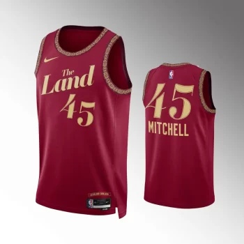 Donovan Mitchell #45 Swingman Cleveland Cavaliers 2023-24 City Edition Jersey - Red