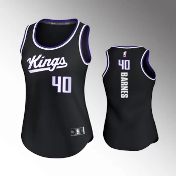 Harrison Barnes #40 Sacramento Kings 2023-24 Icon Edition Black Fastbreak Replica Jersey