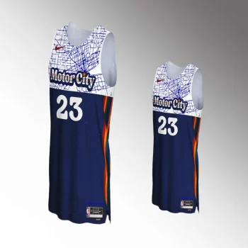 Jaden Ivey #23 Concept Series Detroit Pistons 2023-24 City Edition Jersey - Navy