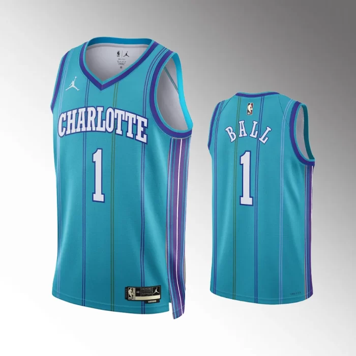 LaMelo Ball #1 Swingman Replica Charlotte Hornets 2023-24 Classic Edition Jersey - Teal