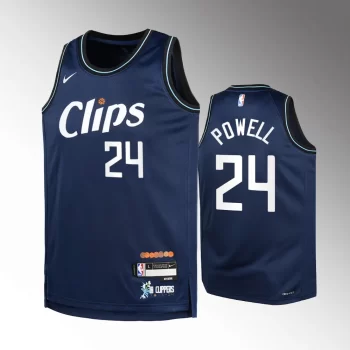 Los Angeles Clippers #24 Norman Powell 2023-24 City Edition Swingman Navy Jersey