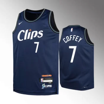 Los Angeles Clippers #7 Amir Coffey 2023-24 City Edition Swingman Navy Jersey