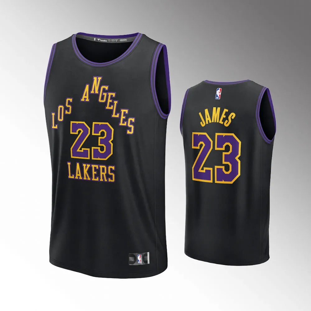 Los Angeles Lakers City Edition Black 2023 24 Youth 23 LeBron James Jersey Choose Your Style With Us