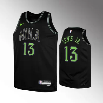 New Orleans Pelicans #13 Kira Lewis Jr. 2023-24 City Edition Swingman Black Jersey