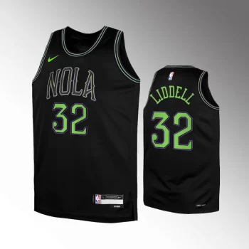 New Orleans Pelicans #32 E.J. Liddell 2023-24 City Edition Swingman Black Jersey