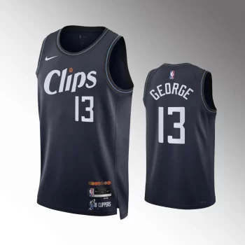 Paul George #13 Swingman Los Angeles Clippers 2023-24 City Edition Jersey - Navy