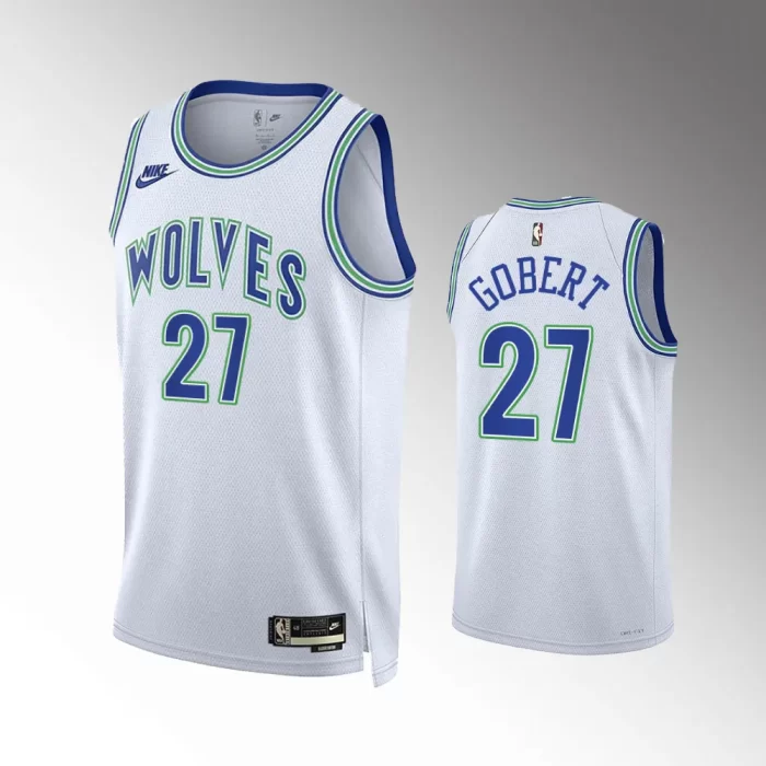 Rudy Gobert #27 35th Anniversary Minnesota Timberwolves 2023-24 Classic Edition Jersey - White