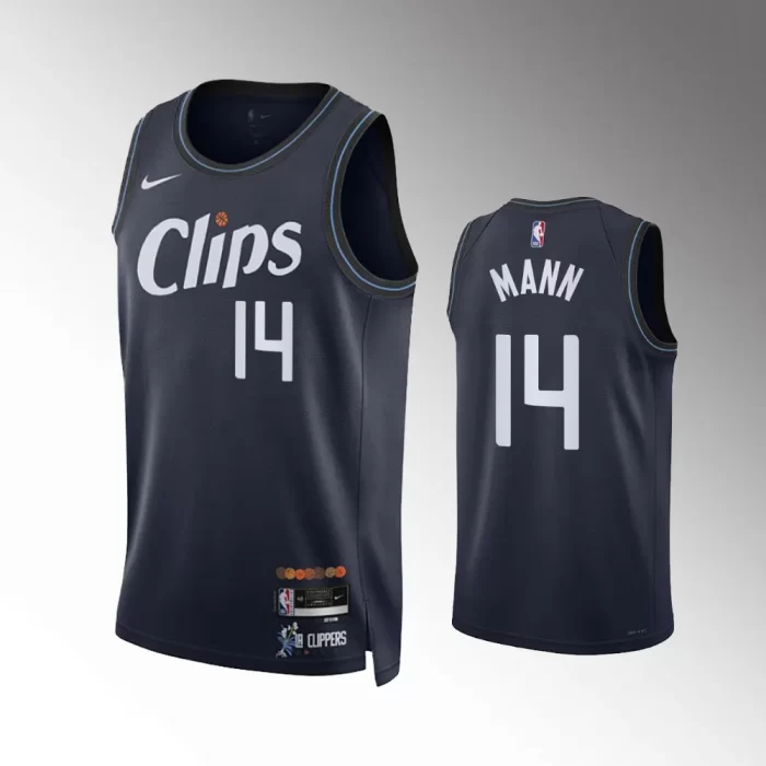 Terance Mann #14 Swingman Los Angeles Clippers 2023-24 City Edition Jersey - Navy