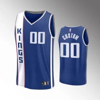 Unisex #00 Custom Sacramento Kings Fast Break 2023-24 City Edition Blue Jersey