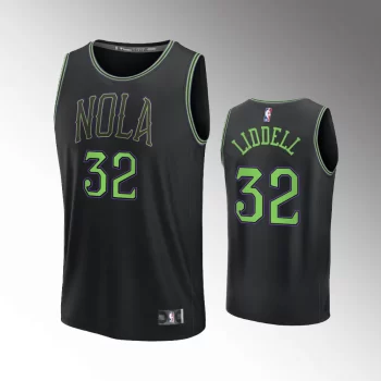 Unisex #32 E.J. Liddell New Orleans Pelicans Fast Break 2023-24 City Edition Black Jersey