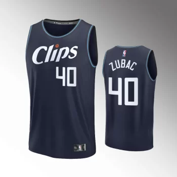 Unisex #40 Ivica Zubac Los Angeles Clippers Fast Break 2023-24 City Edition Navy Jersey