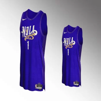 Zion Williamson #1 Concept Series New Orleans Pelicans 2023-24 City Edition Jersey - Blue