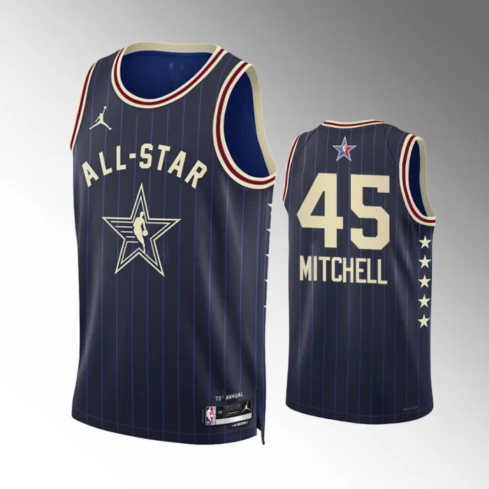 Cleveland Cavaliers 2024 NBA All-Star Game Donovan Mitchell Blue Jersey