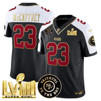 Men 49ers Faithful & Super Bowl LVIII Gold Patch Vapor Jersey