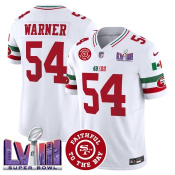 Men 49ers Mexico Faithful & Super Bowl LVIII Patch Vapor Jersey