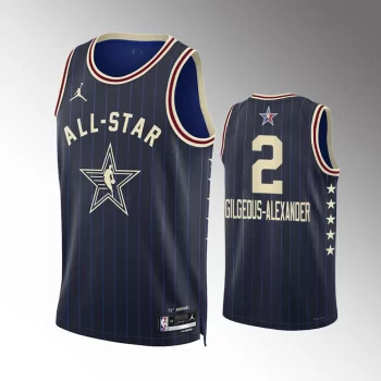 Oklahoma City Thunder 2024 NBA All-Star Game Shai Gilgeous-Alexander Blue Jersey
