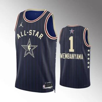 San Antonio Spurs 2024 NBA All-Star Game Victor Wembanyama Blue Jersey