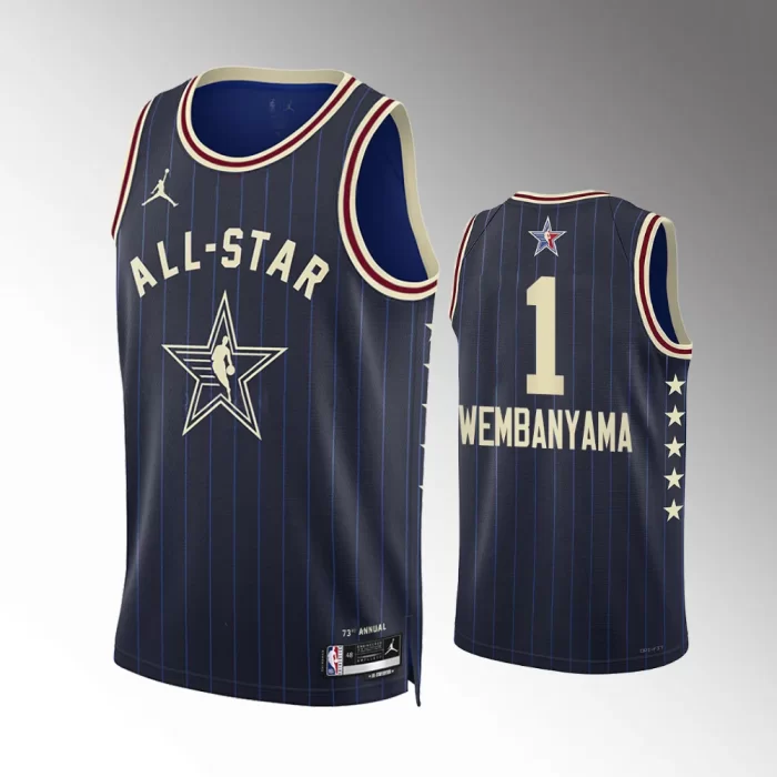 San Antonio Spurs 2024 NBA All-Star Game Victor Wembanyama Blue Jersey