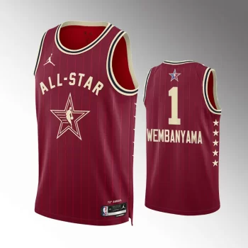 San Antonio Spurs 2024 NBA All-Star Game Victor Wembanyama Red Jersey