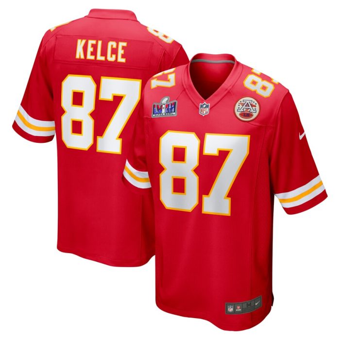 Travis Kelce Kansas City Chiefs Super Bowl LVIII Game Jersey - Red