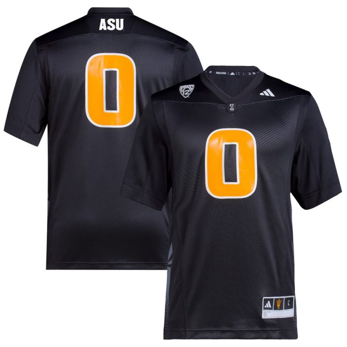 #0 Arizona State Sun Devils adidas 2023 Premier Jersey - Black