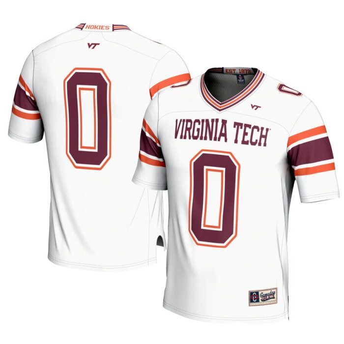 #0 Virginia Tech Hokies GameDay Greats Football Jersey - White