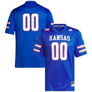 #00 Kansas Jayhawks adidas Premier Football Jersey - Royal