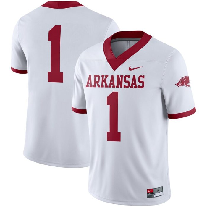 #1 Arkansas Razorbacks Alternate Game Jersey - White