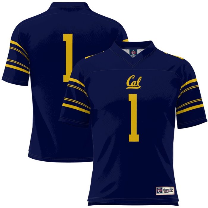 #1 Cal Bears GameDay Greats Youth Football Jersey - Navy